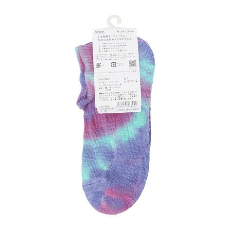 ラソックス（rasox）（メンズ）トレッキング ソックス 靴下 ショート丈 タイダイ ロウ エメラルドミックス CA091SN24 539 | rasox | 03