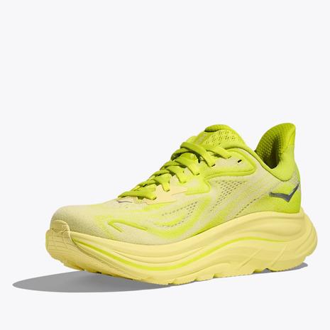 ホカ（HOKA）（レディース）ランニングシューズ ジョギングシューズ クリフトン 10  イエロー 1162031-NSS スニーカーの画像