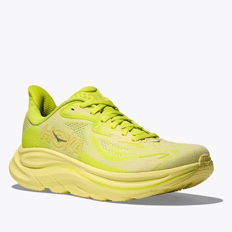 ホカ（HOKA）（レディース）ランニングシューズ ジョギングシューズ クリフトン 10  イエロー 1162031-NSS スニーカーの画像