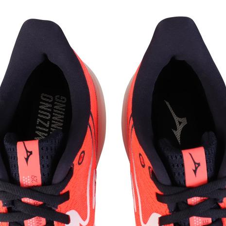 【未使用】Mizuno ミズノWAVE レッド マラソンシューズ　 ウェーブ ミズノ（MIZUNO）（メンズ）ランニングシューズ ジョギングシューズ