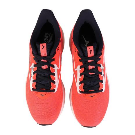 【未使用】Mizuno ミズノWAVE レッド マラソンシューズ　 ウェーブ 先行予約】ミズノ MIZUNO メンズ ランニングシューズ WAVE RIDER 21