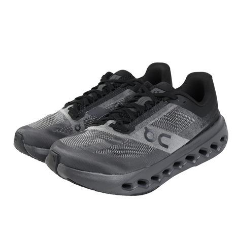 人気美品On ランニングシューズクラウドサーファーメンズオールブラック25.5㌢ On（オン） （メンズ）ランニングシューズ ジョギングシューズ