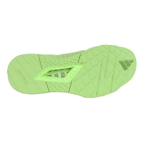 adidas（アディダス） （メンズ）ジムシューズ トレーニングシューズ ドロップセット 3 グリーン JR1666 ランニングシューズ ...