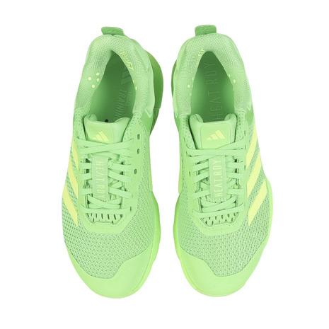 adidas（アディダス） （レディース）ジムシューズ トレーニングシューズ ドロップセット 3 グリーン JR1676 ランニングシューズ ...