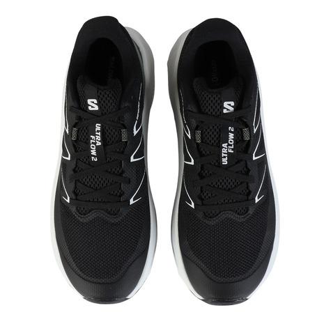 サロモン（SALOMON）（メンズ）ランニングシューズ トレランシューズ ウルトラ フロー 2 ブラック ホワイト L47883500 スニーカー_1