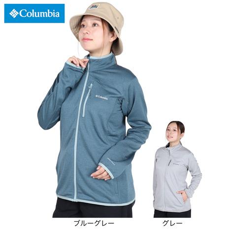 BRIEFINGブルーグレージップアップジャケットL Columbia（コロンビア） （レディース）フルジップ フリース