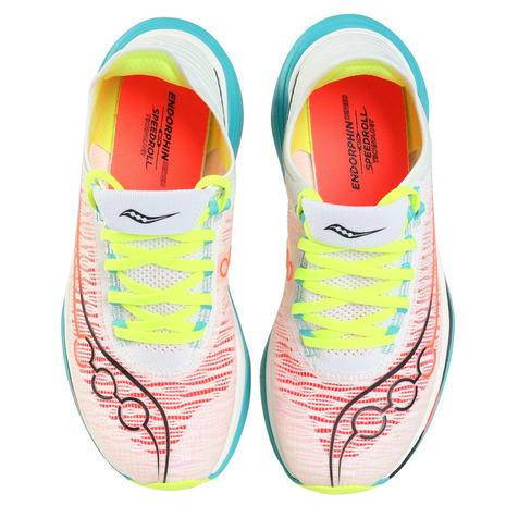 サッカニー（SAUCONY）（メンズ、レディース）エンドルフィン エリート 2 ホワイト S30994-97 WHT/MUTANT スニーカー 部活_1