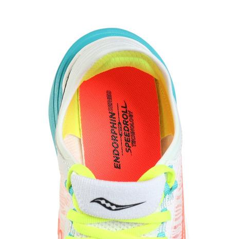 サッカニー（SAUCONY）（メンズ、レディース）エンドルフィン エリート 2 ホワイト S30994-97 WHT/MUTANT スニーカー 部活_7