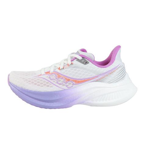 サッカニー（SAUCONY）（レディース）ランニングシューズ トレーニングシューズ エンドルフィン スピード 5 ホワイト パープル S11007-340 WHT/CROCUS_5