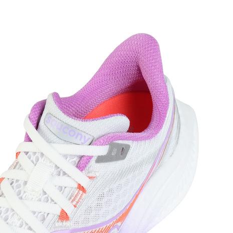 サッカニー（SAUCONY）（レディース）ランニングシューズ トレーニングシューズ エンドルフィン スピード 5 ホワイト パープル S11007-340 WHT/CROCUS_8