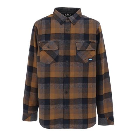 カブー(KAVU)バッファローニ ボタンアップシャツ 19810637(Men’s) KAVU（カブー） （メンズ）バッファローニ ボタンアップシャツ