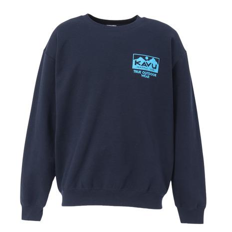 カブー(KAVU)トゥルーロゴスウェット トレーナー 19822333 ネイビー(Men’s) KAVU（カブー） （メンズ）トゥルーロゴスウェット トレーナー