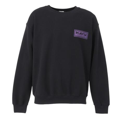 カブー(KAVU)スタンプスウェット トレーナー 19822335 ブラック(Men’s) KAVU（カブー） （メンズ）スタンプスウェット トレーナー 19822335