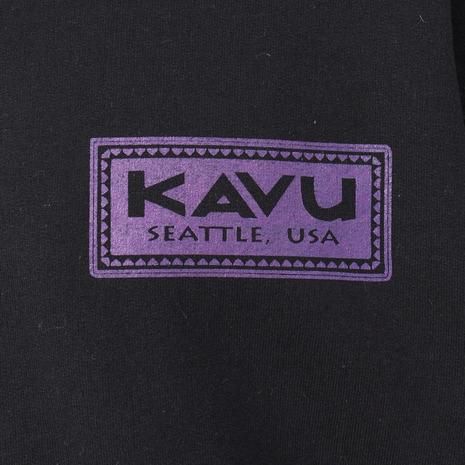 カブー(KAVU)スタンプスウェット トレーナー 19822335 ブラック(Men’s) KAVU（カブー） （メンズ）スタンプスウェット トレーナー 19822335