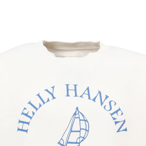 ヘリーハンセン（HELLY HANSEN）（メンズ）トレーナー スウェット ハーフスリーブ セーリング クラブウォッシュド スウェット クルーネック HH32637 OWの画像