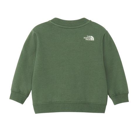 ザ・ノース・フェイス（THE NORTH FACE）（キッズ）ベビー スウェットロゴジャケット NTB12560 DGの画像
