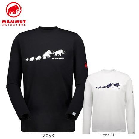 MAMMUT（マムート） （メンズ）長袖Tシャツ ロンT QD ロゴ プリント