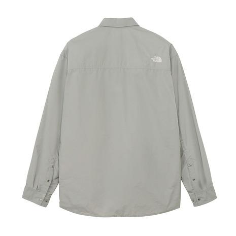 ザ・ノース・フェイス（THE NORTH FACE）（メンズ、レディース）長袖 カジュアル ロングスリーブヌプシシャツ NR62550 MGの画像