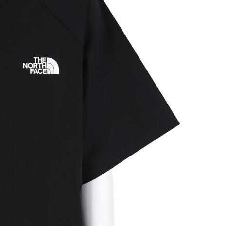 ザ・ノース・フェイス（THE NORTH FACE）（キッズ）ジュニア モビリティークルー 半袖Tシャツ NPJ22472 KKの画像