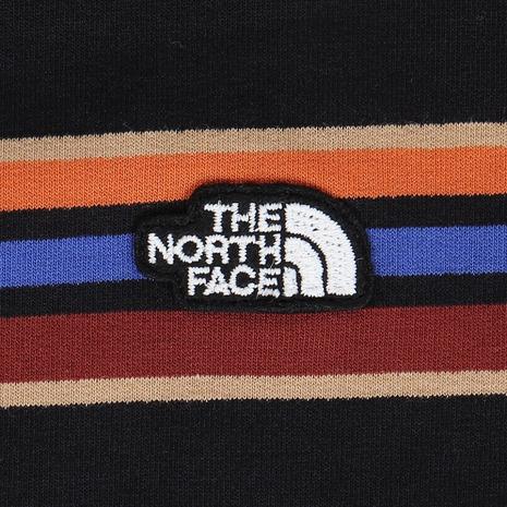 ザ・ノース・フェイス（THE NORTH FACE）（キッズ）ジュニア ボーダーTシャツ ハーフパンツ 上下セット NTJ32436 KKの画像