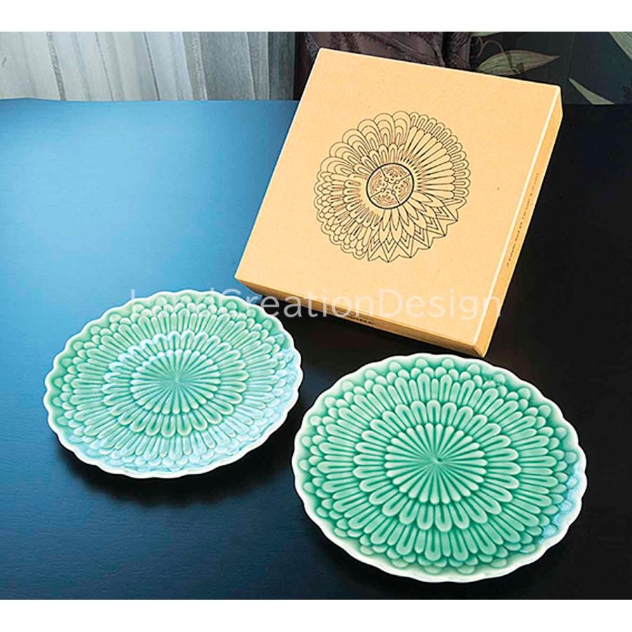 JENGGALA】BREAKFAST PLATE BY TOMOKO KONNO (2PC) GREEN JENGGALA】BREAKFAST PLATE BY TOMOKO KONNO (2PC) GREEN
