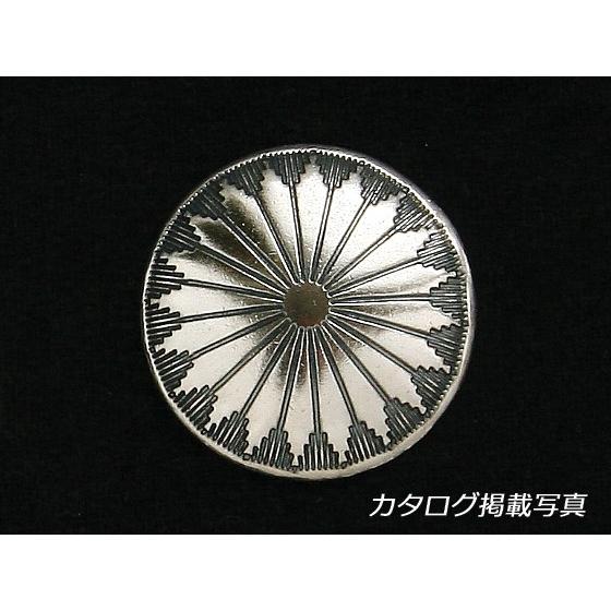 シルバーコンチョ ネジ式 シルバー φ32mm 1ヶ ネジ式（タイプB