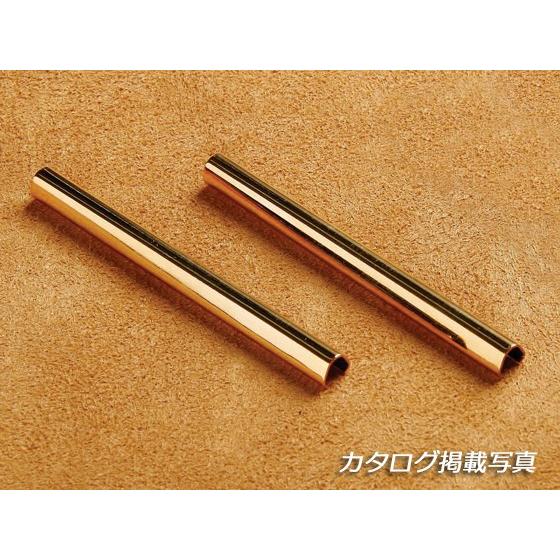 在庫処分品】カードケース用金具 ゴールド 63mm（約2.5mm厚の革まで