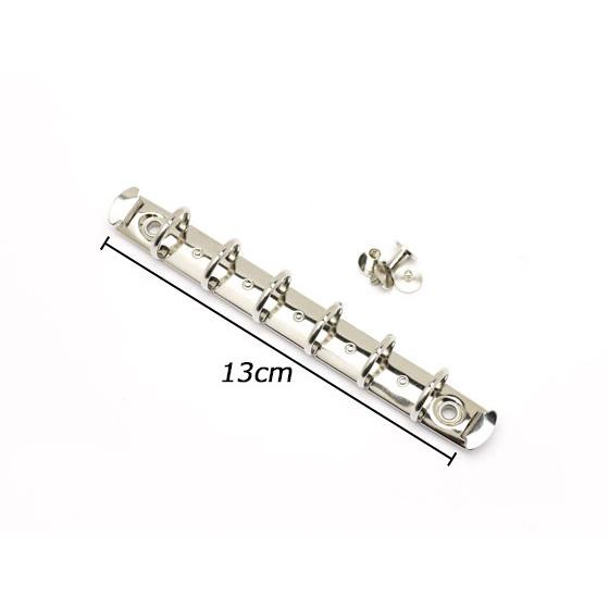 ネジ式システムバインダー金具 6穴タイプ ニッケル 長さ13cm 1ヶ