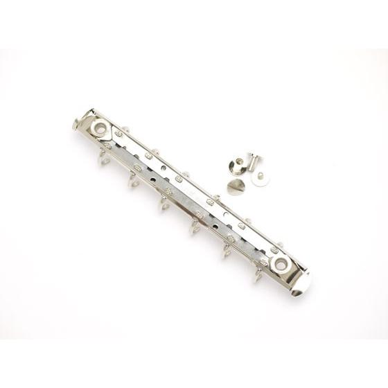 ネジ式システムバインダー金具 6穴タイプ ニッケル 長さ13cm 1ヶ