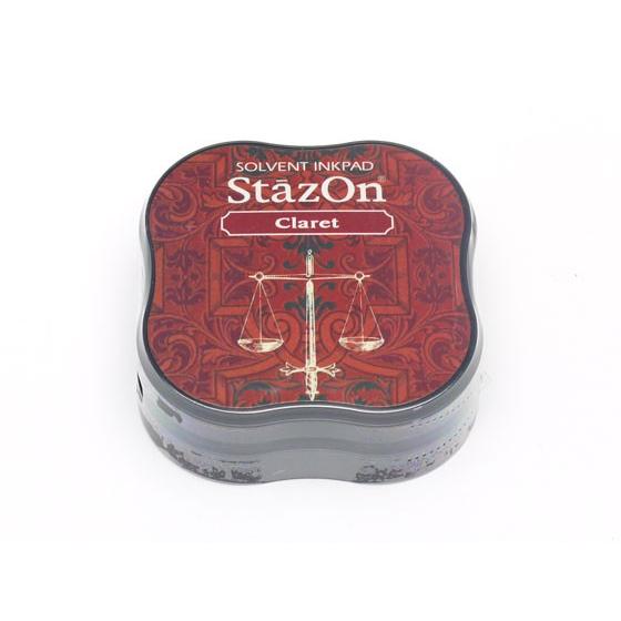 ステイズオン・ミディ クラレット 58×58×20mm 1ヶ【メール便対応】 [クラフト社]  レザークラフト工具 スタンプ用インク |  | 01