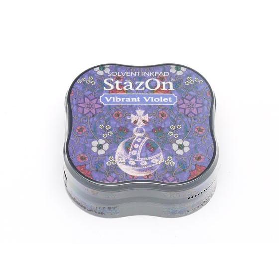 ステイズオン・ミディ バイブラントバイオレット 58×58×20mm 1ヶ【メール便対応】 [クラフト社]  レザークラフト工具 スタンプ用インク |  | 01