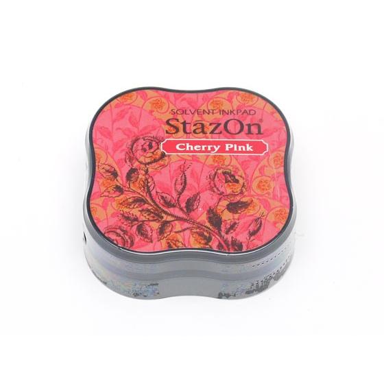 ステイズオン・ミディ チェリーピンク 58×58×20mm 1ヶ【メール便対応】 [クラフト社]  レザークラフト工具 スタンプ用インク |  | 01