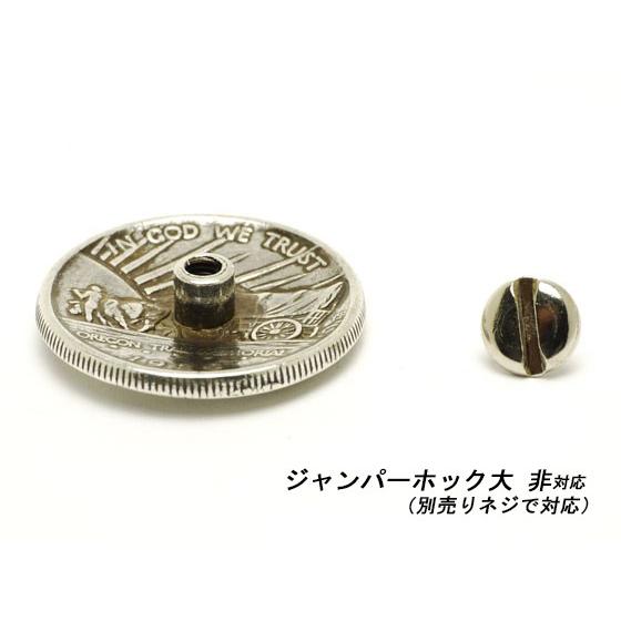 コインコンチョ（レプリカ） ニッケル φ30mm 1ヶ ネジ式（タイプA
