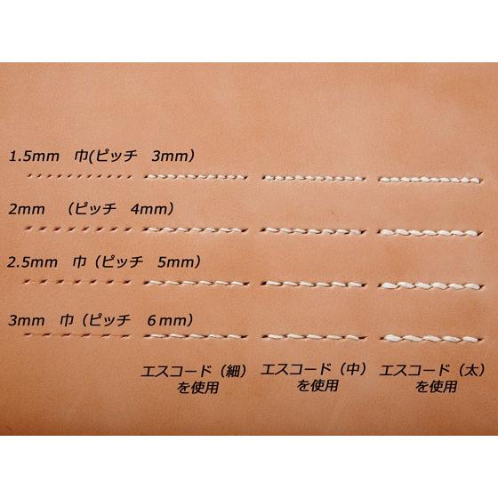 4本ヒシ目打 巾3.0mm（6mmピッチ）【メール便対応】 [クラフト社]  レザークラフト工具 ヒシ目打ち（クラフト社）｜lc-palette｜07