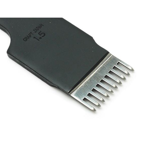 10本ヒシ目打 巾1.5mm（3mmピッチ）【メール便対応】 [クラフト社