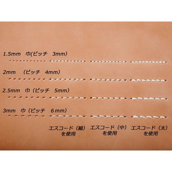 10本ヒシ目打 巾1.5mm（3mmピッチ）【メール便対応】 [クラフト社