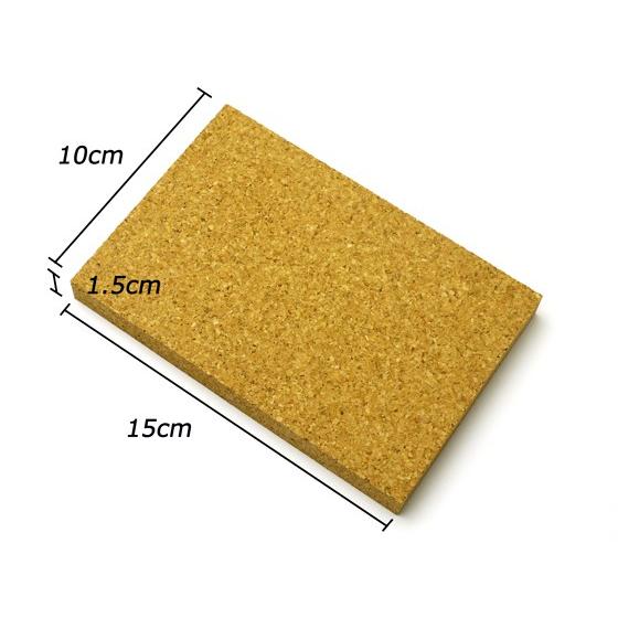 コルク板 150×100×15mm【メール便対応】 [クラフト社] レザー