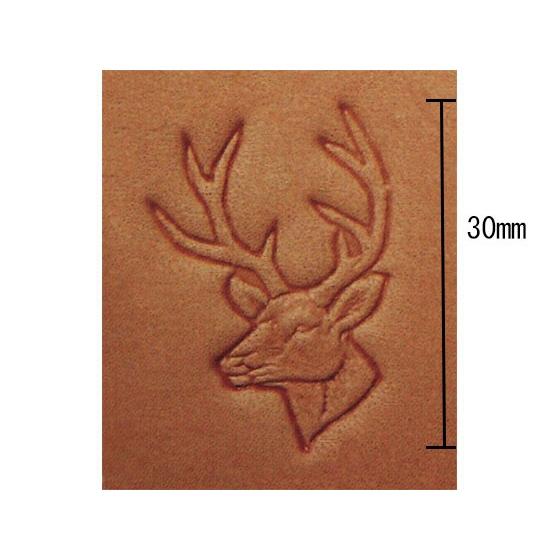 3Dスタンプ（絵刻印）エルク 28437 30mm【メール便対応】 [クラフト社