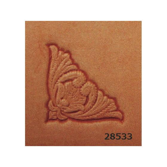 3Dスタンプ（絵刻印) コーナーフラワー 28533 26mm【メール便対応