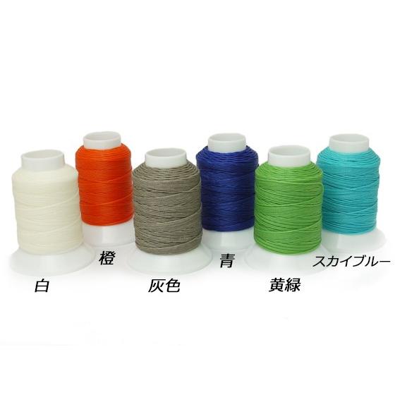える出品商品 ビニモ0番 ダブルロー付糸 全23色 90m巻 1巻[協進エル] レザー