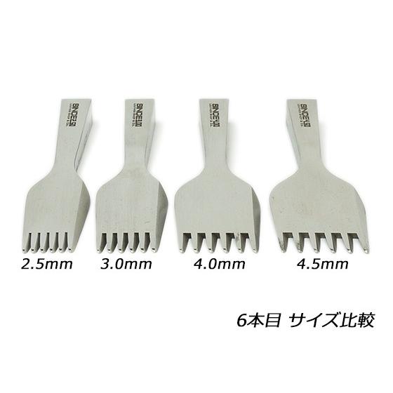 SINCEツール】菱目打ちセット 2.5mm【送料無料】 [協進エル] レザー 