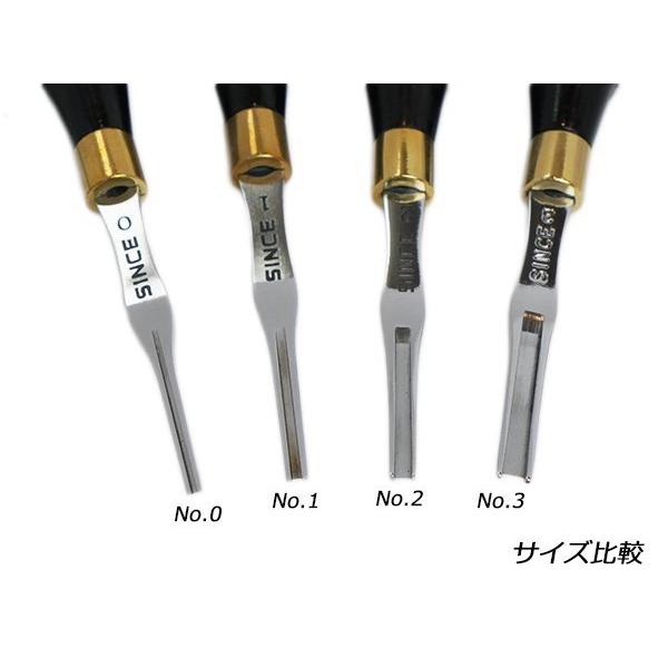 【SINCEツール】へり落とし No.2 1.8mm 全長144mm【送料無料】 [協進エル]  レザークラフト工具 協進エル｜lc-palette｜04