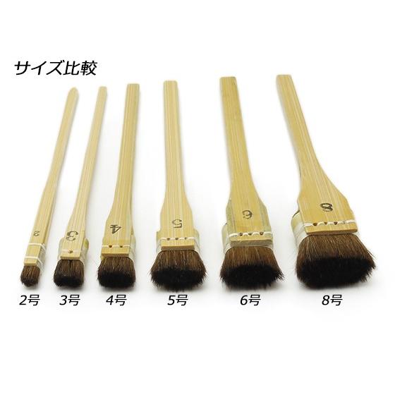 刷り込み刷毛（2号20本、0.5号20本）