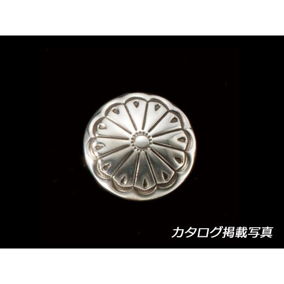 【在庫処分品】クリムコンチョ シルバーメッキ φ31mm 1ヶ ネジ式（タイプD）【メール便対応】 [協進エル]  レザークラフトコンチョ 32mm |  | 02