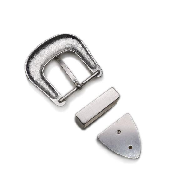 レンジャータイプバックル ニッケル ベルト巾30mm 1セット【メール便