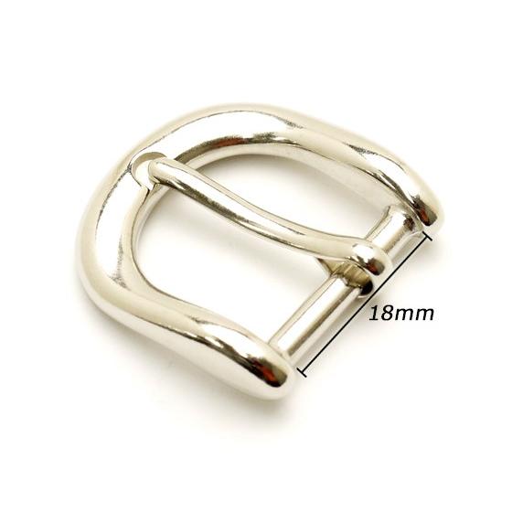 美錠（犬用金具） ニッケル 18mm 1ヶ【メール便対応】 [協進エル]  レザークラフトバックル |  | 01