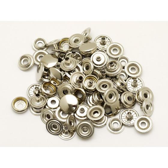 ジャンパーホック 小 ニッケル φ13mm｜足の長さ5mm 20ヶ【メール便対応