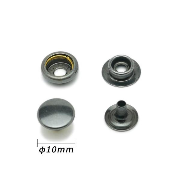 ジャンパーホック 極小(#7070) 黒ニッケル φ10mm|足の長さ6mm ジャンパーホック 極小(#7070) 黒ニッケル φ10mm|足の長さ6mm