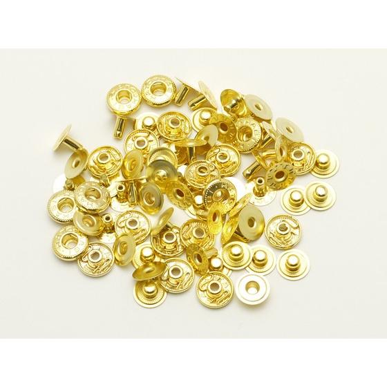 【箱売り】ハンシャセット 小 ゴールド φ10mm 2000ヶ【送料無料】 [レザークラフトぱれっと] レザークラフトまとめ買い（業販） バネホック