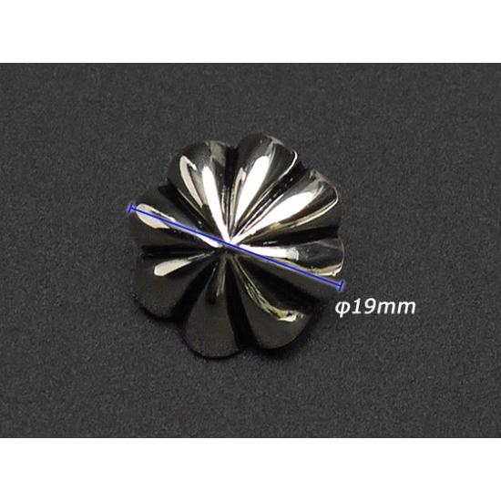 プレーンコンチョ アポロ ニッケル 19mm 1ヶ ループ【メール便対応